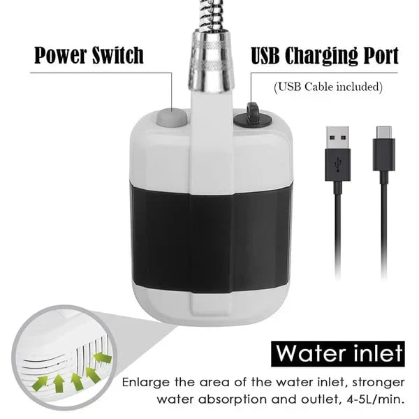 ✨Hot Sale 50% OFF✨Portable Camping Shower with Adjustable Flow🚿